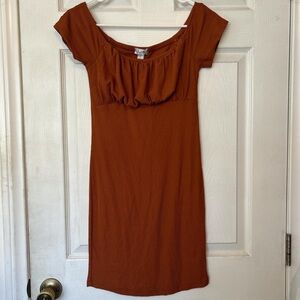 Rust Orange Dress